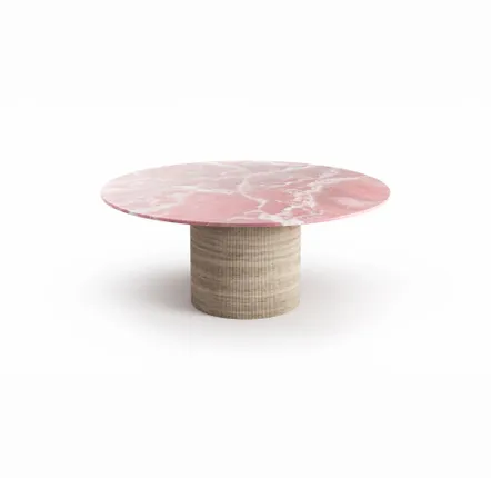Dining Tables - Dining Tables -150X150X75 cm - Ocel - Onyx Rose - STONE VALLEY