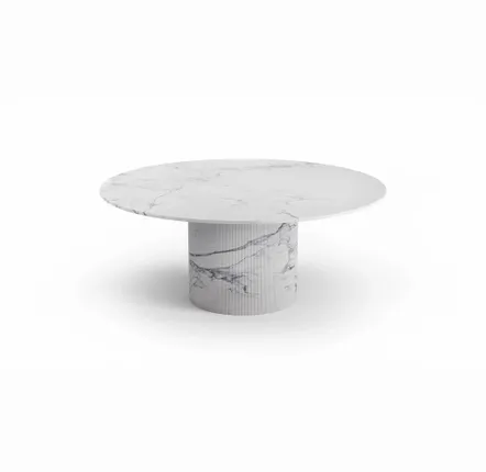Dining Tables - Dining Tables -180X180X75 cm - Ocel - Marbre Statuario Michelangelo Carrara - STONE VALLEY