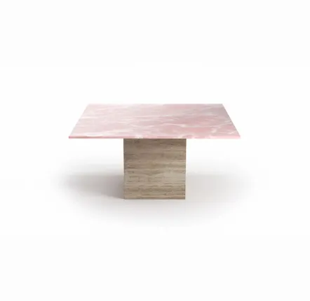 Dining Tables - Dining Tables -120X120X75 cm - Carrera - Onyx Rose - STONE VALLEY