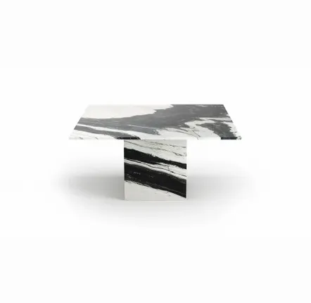 Lawn tables - Dining Tables -150X150X75 cm - Carrera - Marbre Panda - STONE VALLEY