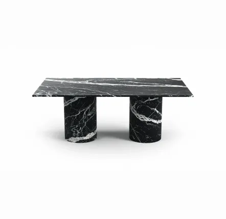 Lawn tables - Dining Tables -160X90X75 cm - Jaspura - Marbre Nero Maquina - STONE VALLEY