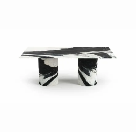 Lawn tables - Dining Tables -200X100X75 cm - Jaspura - Marbre Panda - STONE VALLEY