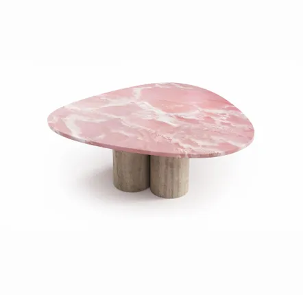 Lawn tables - Coffee tables -80X80X40 cm - Rivage - Onyx Rose - STONE VALLEY