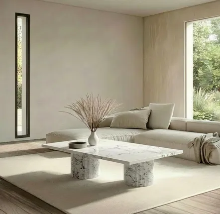 Lawn tables - Coffee tables -120X60X40 cm - Jaspura - Marbre Statuario Michelangelo Carrara - STONE VALLEY