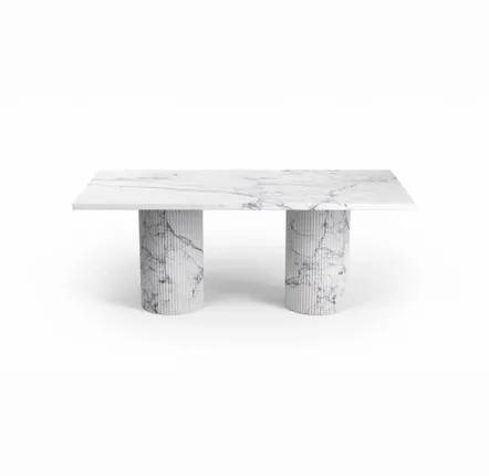 Lawn tables - Coffee tables -120X60X40 cm - Jaspura - Marbre Statuario Michelangelo Carrara - STONE VALLEY