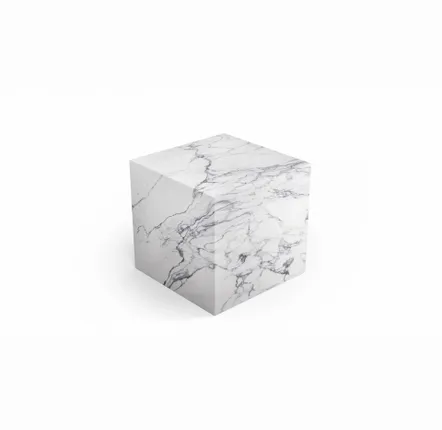 Tables de jardin - Table d'appoint - 45X45X43cm - Gema - Marbre Statuario Michelangelo - STONE VALLEY
