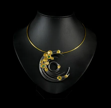 Customizable objects - The In Orbit Choker Necklace - V UNIQUENESS FINE GREEK JEWELRY
