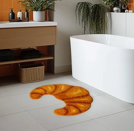 Other caperts - Croissant Bath Rug - KIKKERLAND