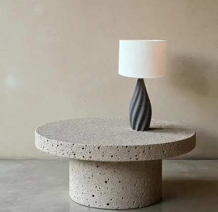 Ceramic - table lamp - Pearl - ceramic black sandstone - ANNE-SOPHIE AIMÉ