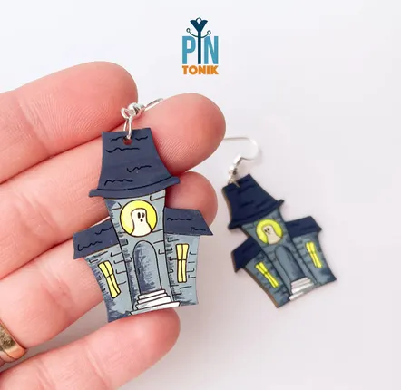 Jewelry - Haunted Mansion Ghost Earrings - PINTONIK