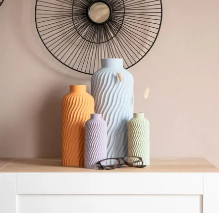 Vases - Vase pour fleurs séchées Océan - 4 couleurs - 3 tailles - FILAMENT