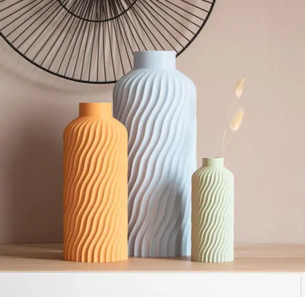 Vases - Vase pour fleurs séchées Océan - 4 couleurs - 3 tailles - FILAMENT