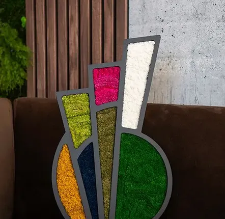 Paintings - Geometric sun ”A ray of life" - ATELIER ECOGREEN