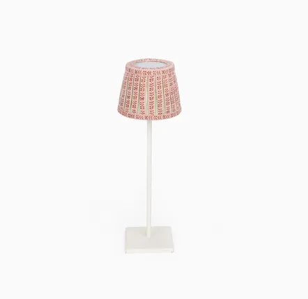 Lampes sans fil  - ABAT-JOUR IMPRIMÉ À MOTIFS - ROSE MENTHE RHEA - CRAFT BOAT