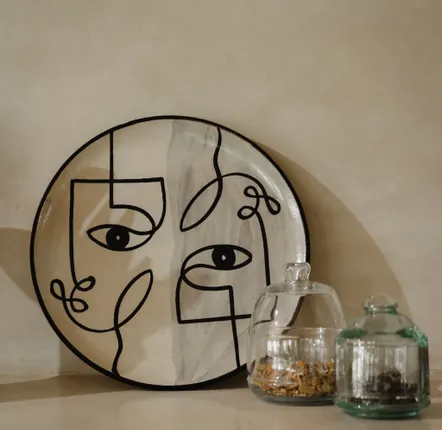 Everyday plates - Mura plate - handmade plate (25cm) - LOULE INTERIEUR