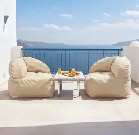 Outdoor fabrics - Bean Bag Perla - POUFOMANIA