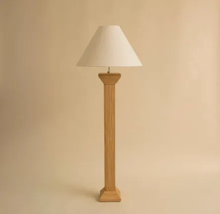 Floor lamps - Rattan Floor Lamp Base ARIANE - MAHE HOMEWARE