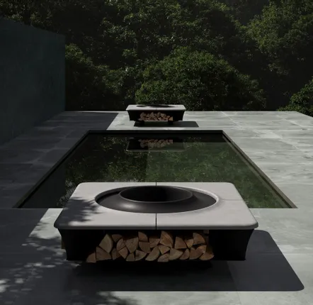 Cheminées d'extérieur - Foyer Caldera Square - SNOC