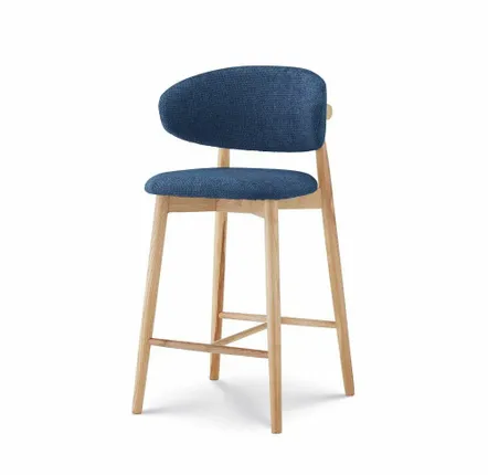 Tabourets - Tabouret Jaspe Naturel & Bleu - EMPREINTE DU TEMPS