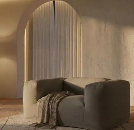 Lounge chairs for hospitalities & contracts - Marlon Casper|Removable Cover Armchair - CREARTE COLLECTIONS