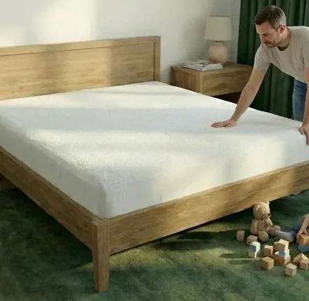 Hotel bedding - The Nube mattress protector - KAMASANA