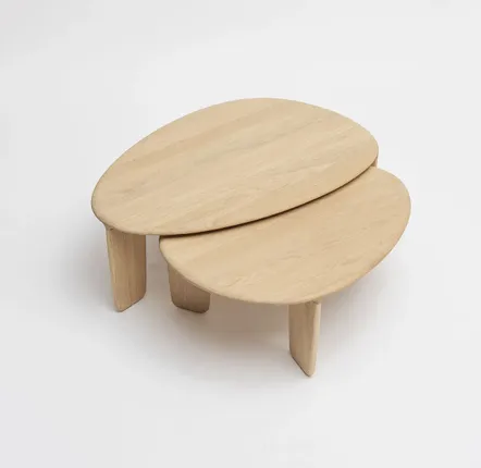 Tables de nuit - Lot de 2 tables basses gigognes TÉHÈME - DRUGEOT MANUFACTURE