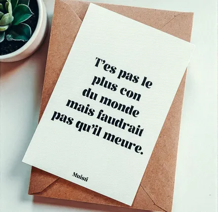 Card shop - Postcard message - You're not the dumbest person in the world... – Size 10x15cm - MUISTI
