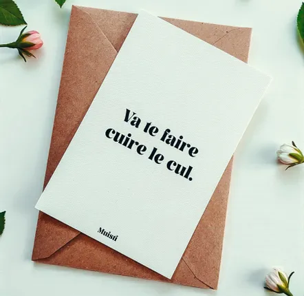 Card shop - Postcard message - Go fuck yourself - Size 10x15cm - MUISTI