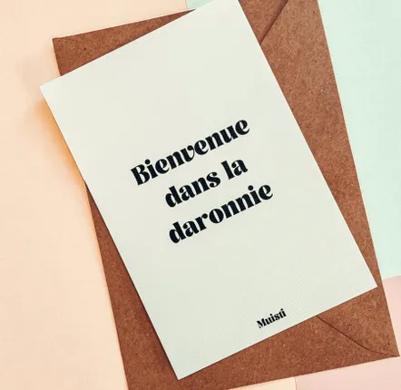 Card shop - Postcard message - Welcome to the daronnie - Size 10x15cm - MUISTI