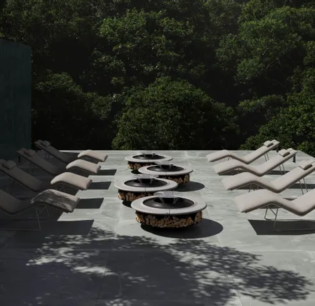 Cheminées d'extérieur - Foyer rond Caldera - SNOC