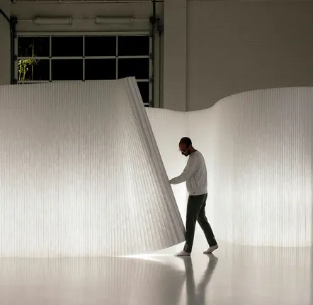 Floor lamps - LED for textile softwall + softblock - MOLO