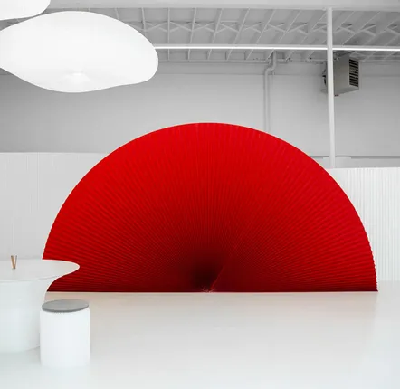 Office design and planning - custom colour textile softwall | flexible freestanding partition - MOLO
