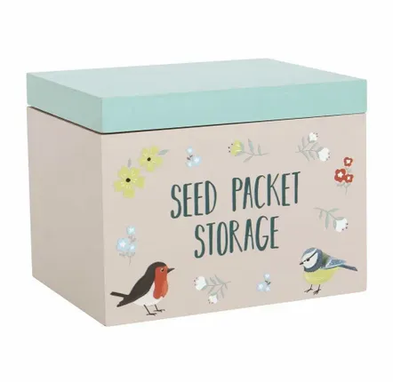 Garden accessories - British Garden Birds Seed Packet Storage Box - SOMETHING DIFFERENT WHOLESALE