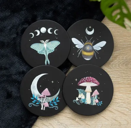 Sets de table - Ensemble de sous-verres Forêt sombre - SOMETHING DIFFERENT WHOLESALE