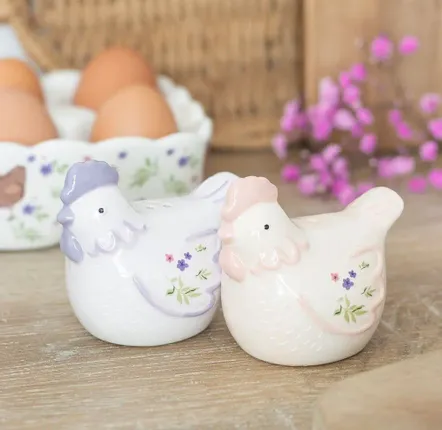 Sets de table - Salières et poivrières en forme de poule - SOMETHING DIFFERENT WHOLESALE
