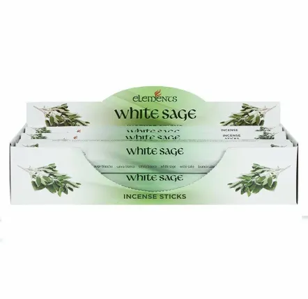Parfums d'intérieur - Lot de 6 sachets de bâtonnets d'encens à la sauge blanche Elements - SOMETHING DIFFERENT WHOLESALE EUROPE BV