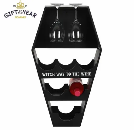 Shelves - Coffin Wine Shelf - SOMETHING DIFFERENT WHOLESALE EUROPE BV