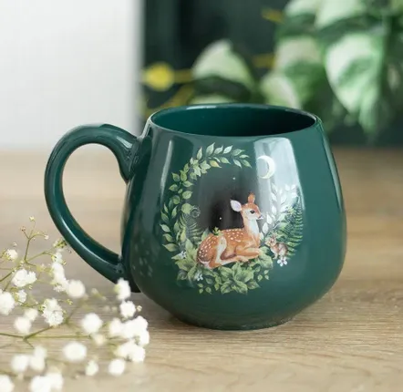 Tasses et mugs - Mug rond Green Fawn - SOMETHING DIFFERENT WHOLESALE EUROPE BV