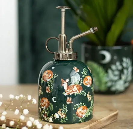 Garden accessories - Fawn and Friends Forest Print Ceramic Plant Mister - SOMETHING DIFFERENT WHOLESALE