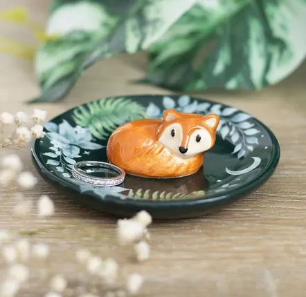 Jewelry - Green Fox Trinket Dish - SOMETHING DIFFERENT WHOLESALE EUROPE BV