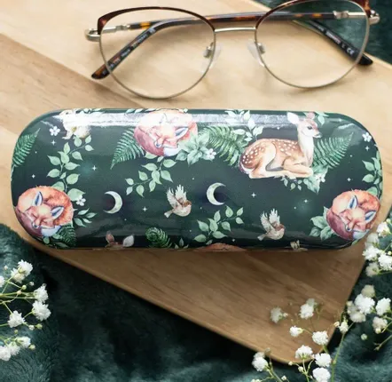 Lunettes - Étui à lunettes à motif forêt Fawn and Friends - SOMETHING DIFFERENT WHOLESALE