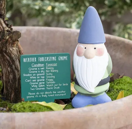 Ornements - Gnome météorologue en terre cuite - SOMETHING DIFFERENT WHOLESALE EUROPE BV