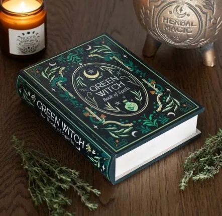Coffrets et boîtes - Boîte de rangement en forme de livre de sorcière verte - SOMETHING DIFFERENT WHOLESALE