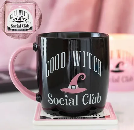 Sets de table - Ensemble tasse et sous-verre Good Witch Social Club - SOMETHING DIFFERENT WHOLESALE