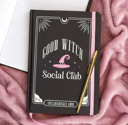 Stationery - Good Witch Social Club A5 Notebook - SOMETHING DIFFERENT WHOLESALE