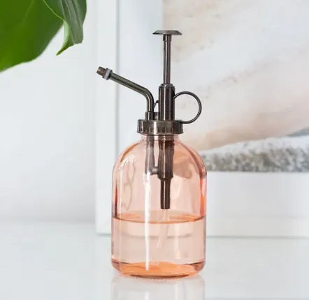 Garden accessories - Pink Minimalist Glass Plant Mister - SOMETHING DIFFERENT WHOLESALE