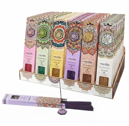 Home fragrances - Mandala Incense Sticks Display of 72 Pieces - SOMETHING DIFFERENT WHOLESALE EUROPE BV