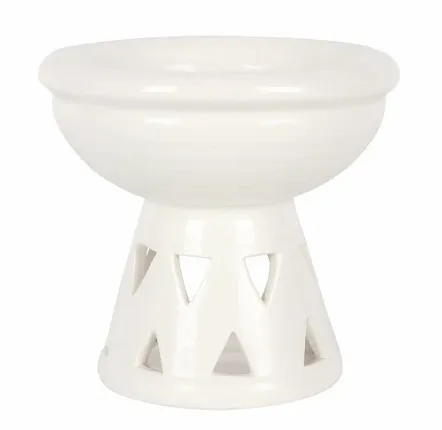 Senteurs - Brûleur à huile et chauffe-cire à bol profond blanc cassé - SOMETHING DIFFERENT WHOLESALE EUROPE BV