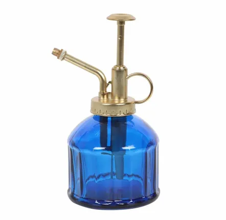 Garden accessories - Small Blue Glass Plant Mister - SOMETHING DIFFERENT WHOLESALE