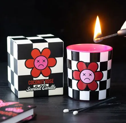 Candles - Sad Flower Coconut Rose Candle - SOMETHING DIFFERENT WHOLESALE EUROPE BV